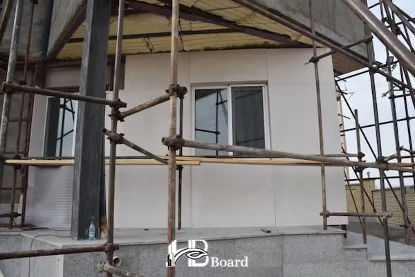 اجرا ساختمان با ورق های اکسیدمنیزیم hb board